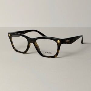 Versace Mod 3363U 108 Brown and Gold Glasses New Authentic